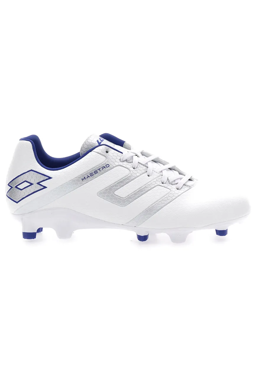 Scarpe da calcio bianche con tacchetti FG LOTTO MAESTRO 700 V FG