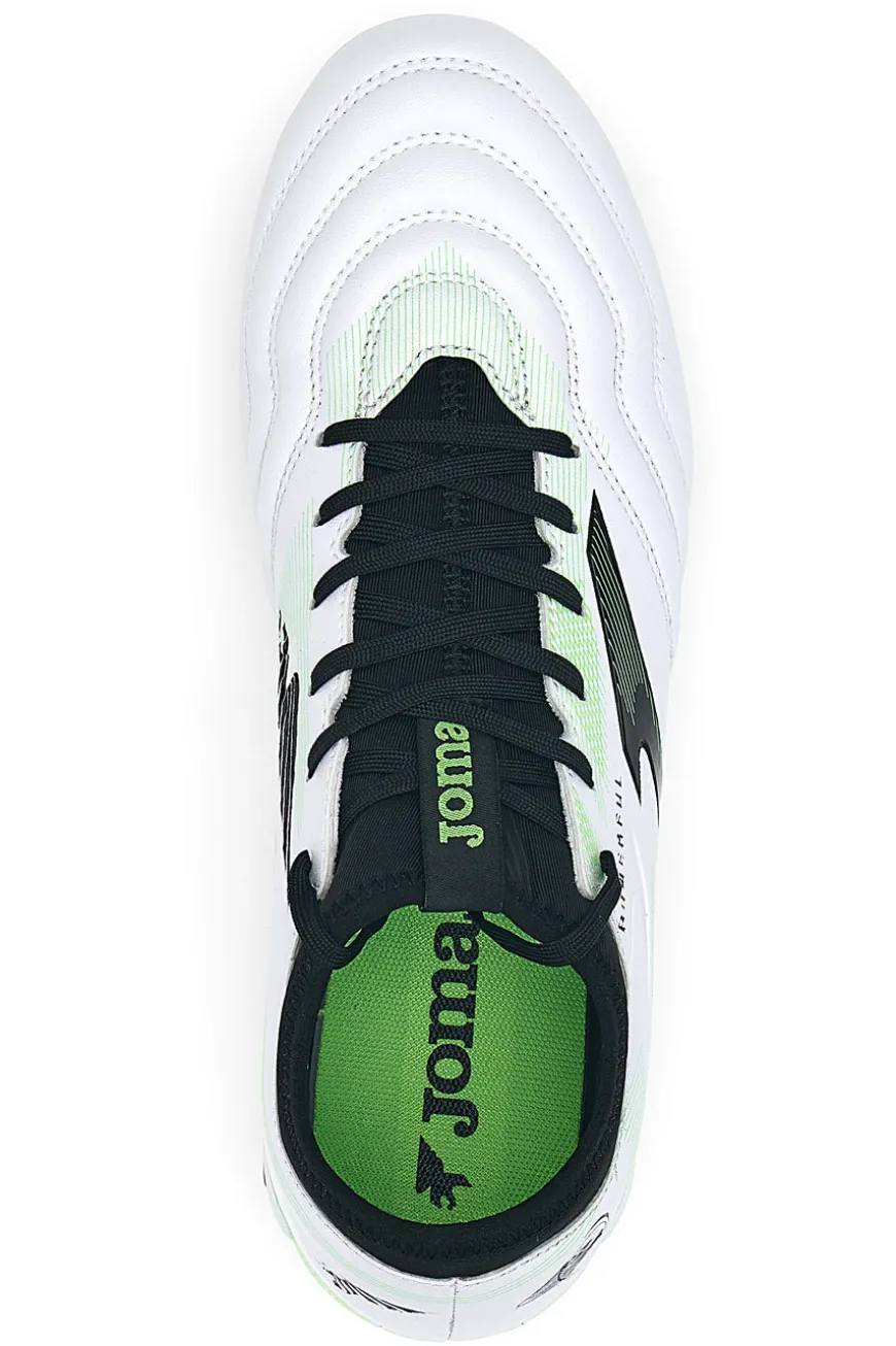 Scarpe da calcio bianche e nere Joma Powerful 2502