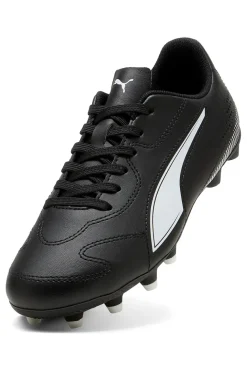Scarpe da calcio nere con logo bianco Puma Vitoria II FG/AG Jr