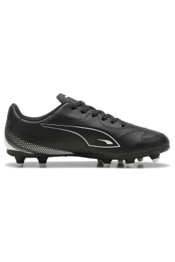 Scarpe da calcio nere con logo bianco Puma Vitoria II FG/AG Jr