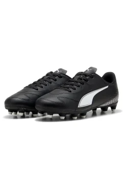 Scarpe da calcio nere per terreni naturali ed erba artificiale Puma Vitoria II FG/AG Jr