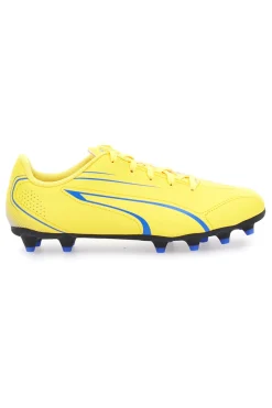 Scarpe da calcio per terreni duri gialle con dettagli neri Puma Vitoria FG/AG JR