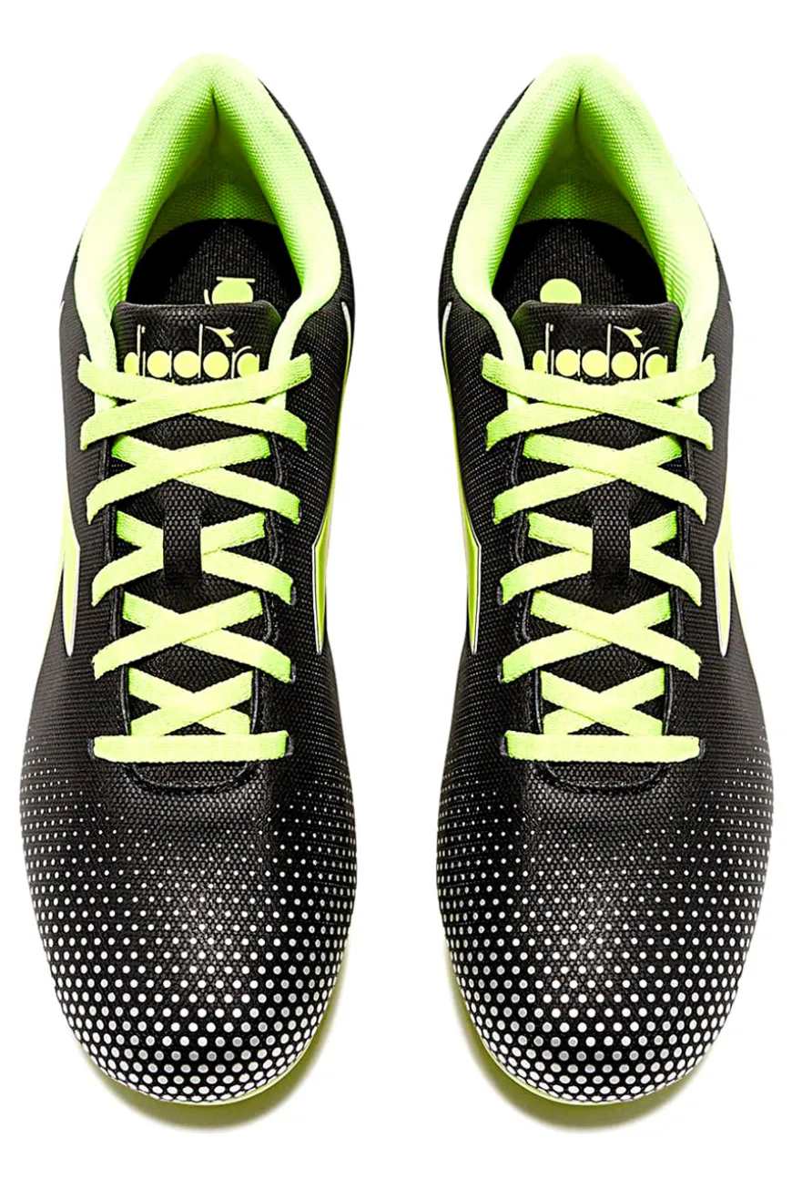 Scarpe da calcio per terreni sintetici nere e verdi Diadora PICHICHI 7 MG14