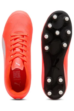 Scarpe da calcio rosso fluo suola FG/AG Vitoria II Puma Jr