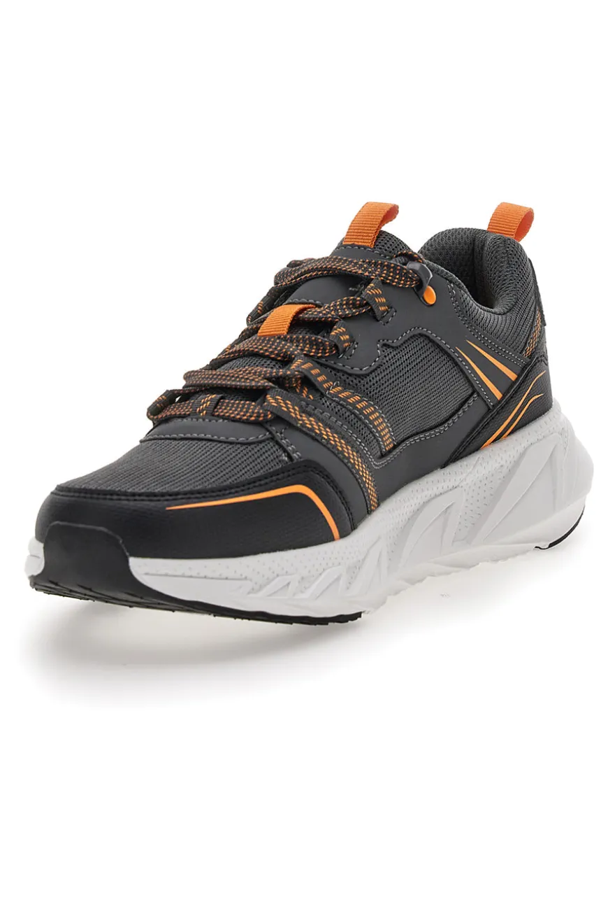 Scarpe da fitness Grigie e Arancio Champion Warrior Low Cut Shoe