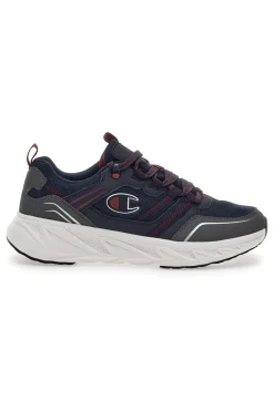 Scarpe da fitness Grigie e Rosse Champion Warrior Low Cut Shoe
