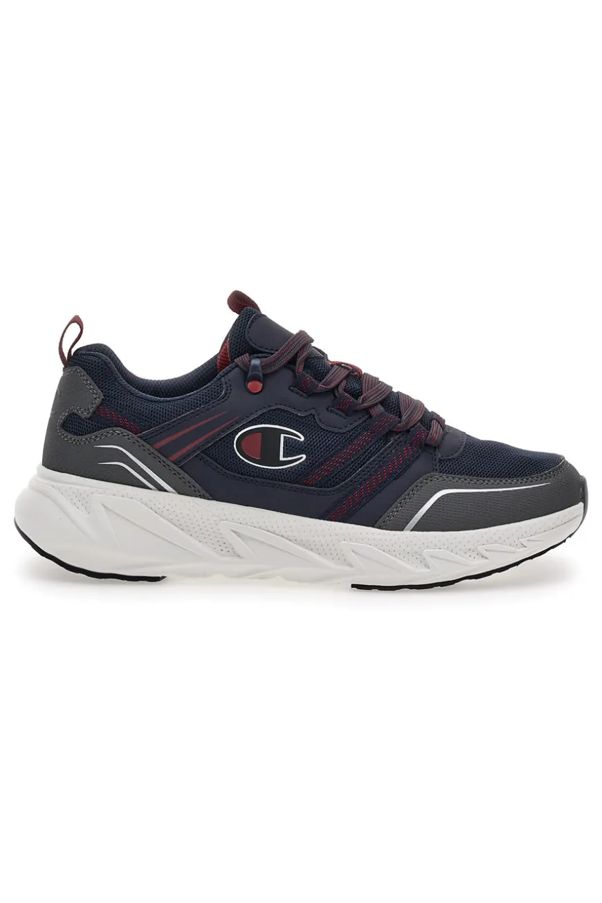 Scarpe da fitness Grigie e Rosse Champion Warrior Low Cut Shoe