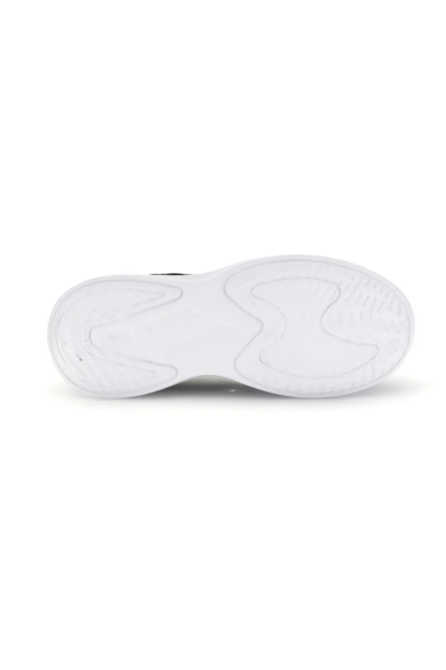 Scarpe da fitness nere con inserti gialli e Air Memory Foam Lotto Run 90 Amf Jr