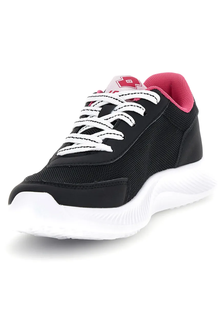 Scarpe da fitness nere con inserti fucsia Lotto Run 90 Amf Jr