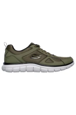Scarpe da Fitness Verdi con Tomaia in Pelle e Mesh SKECHERS TRACK