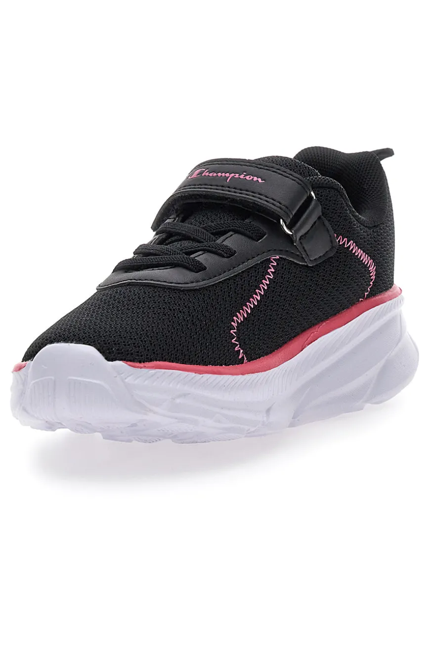 Scarpe da ginnastica nere in mesh con strappo Champion HRO J G PS Low Cut