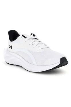 Scarpe da running bianco e nero con mesh traspirante e Charged+ Cushioning Under armour Ascend