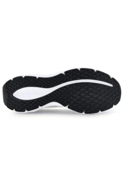 Scarpe da running bianco e nero con mesh traspirante e Charged+ Cushioning Under armour Ascend