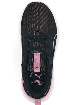 Scarpe da running nere con dettagli rosa e suola ammortizzata Puma Softride Carson