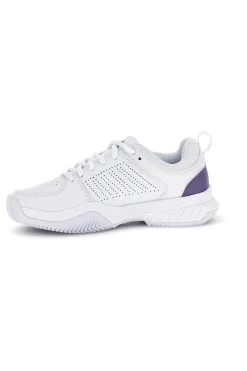 Scarpe da tennis bianche con inserti viola K-swiss Court Express 2 Clay
