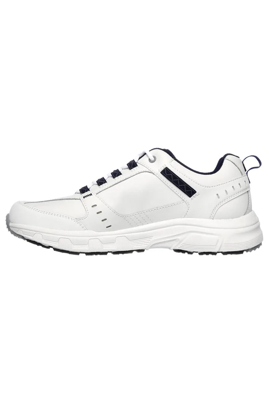 Scarpe da Trail Bianche con Tomaia in Pelle SKECHERS Relaxed Fit: Oak Canyon - Redwick