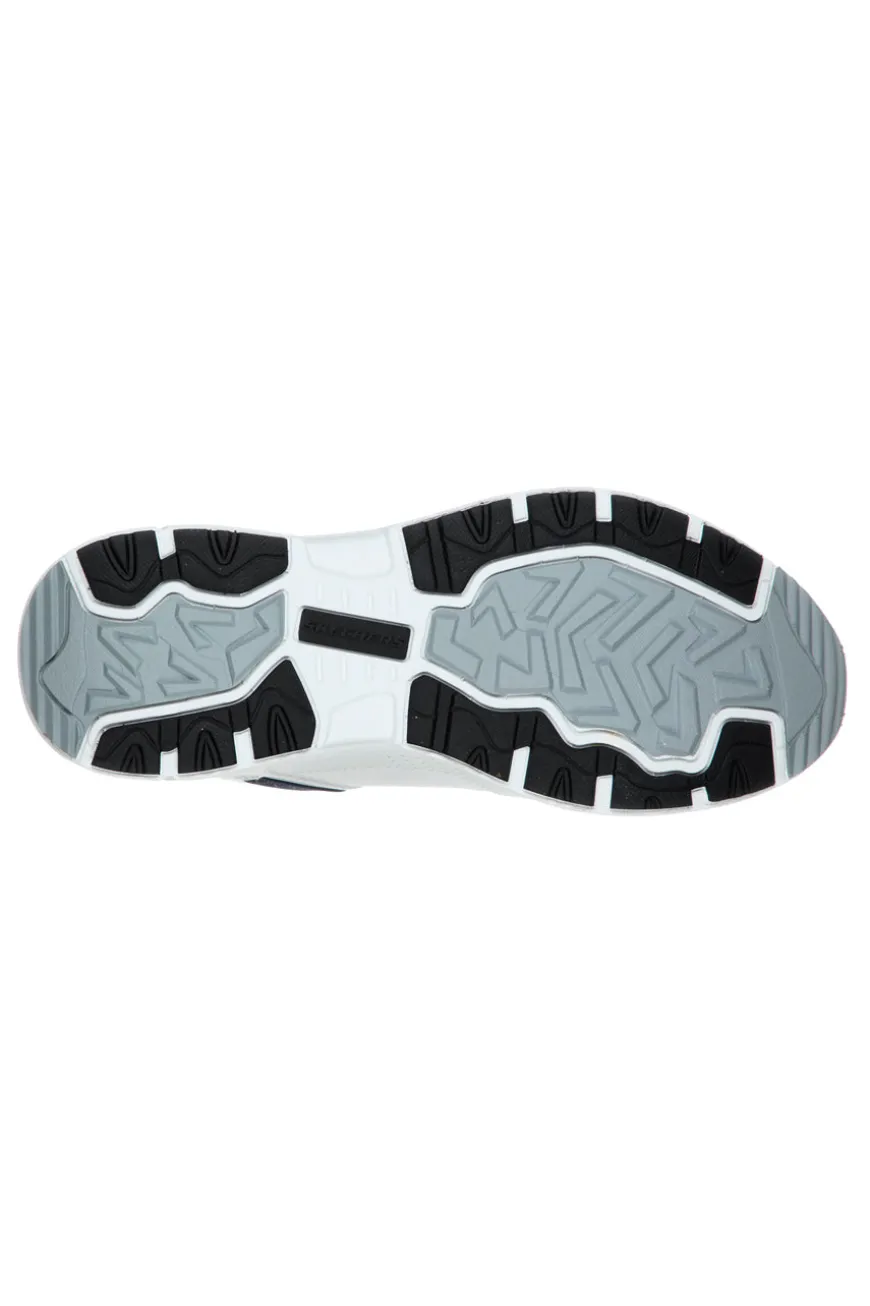 Scarpe da Trail Bianche con Tomaia in Pelle SKECHERS Relaxed Fit: Oak Canyon - Redwick