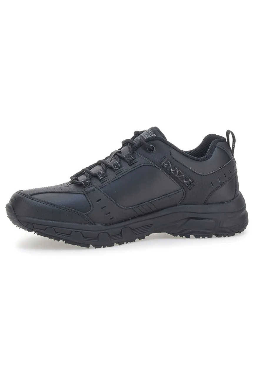 Scarpe da Trail Nere con Tomaia in Pelle SKECHERS Relaxed Fit: Oak Canyon - Redwick