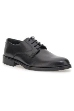 Scarpe eleganti nere in pelle liscia con punta arrotondata Pittarello 7720