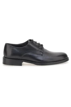 Scarpe eleganti nere in pelle liscia con punta arrotondata Pittarello 7720