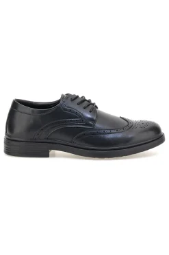 Scarpe eleganti nere stringate con lavorazione brogue Longford 9008