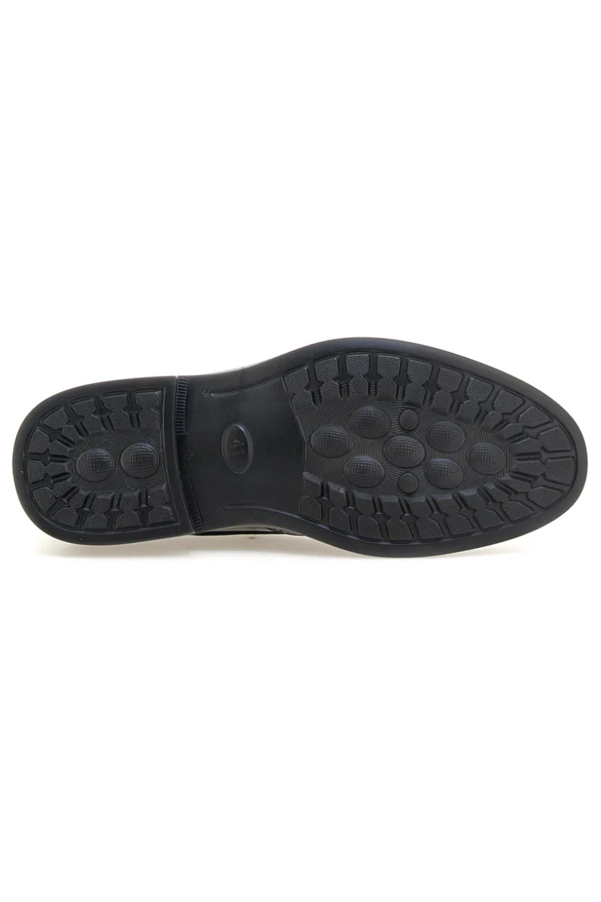 Scarpe eleganti nere stringate con lavorazione brogue Longford 9008