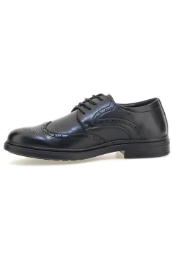 Scarpe eleganti nere stringate con lavorazione brogue Longford 9008
