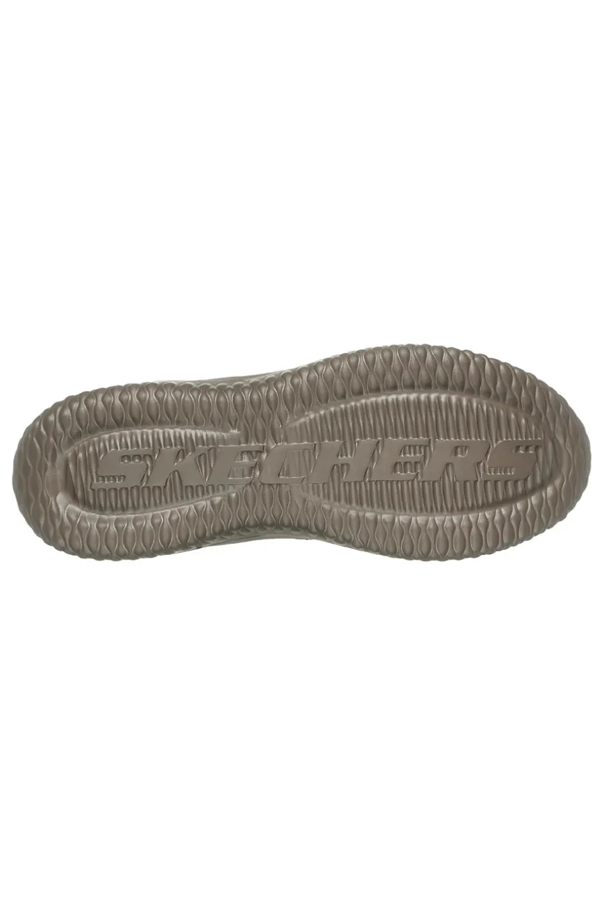 Scarpe marroni impermeabili con memory foam Skechers Delson 3.0 Glavine