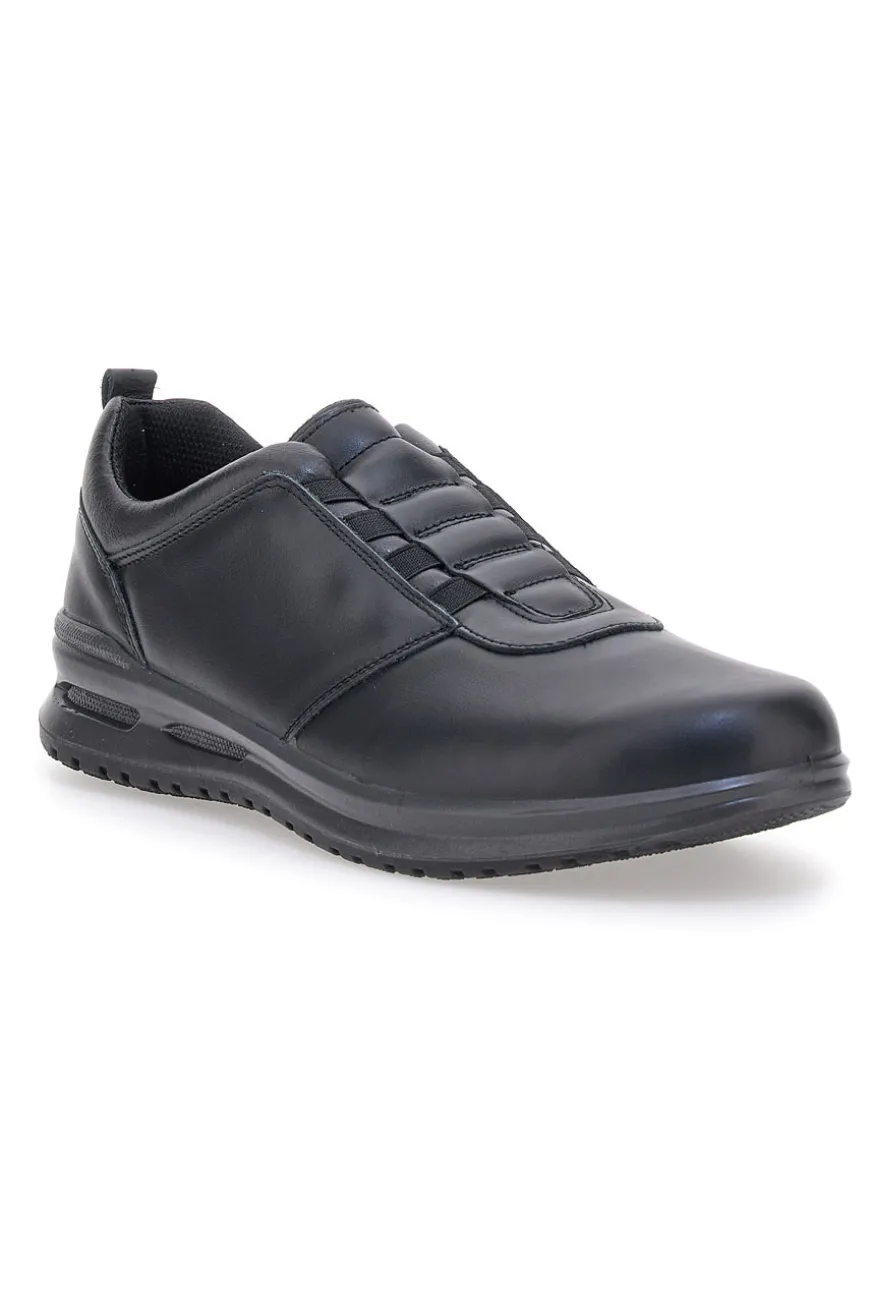 Scarpe nere con elastici frontali Made in Italy MARCO BRANDI 37