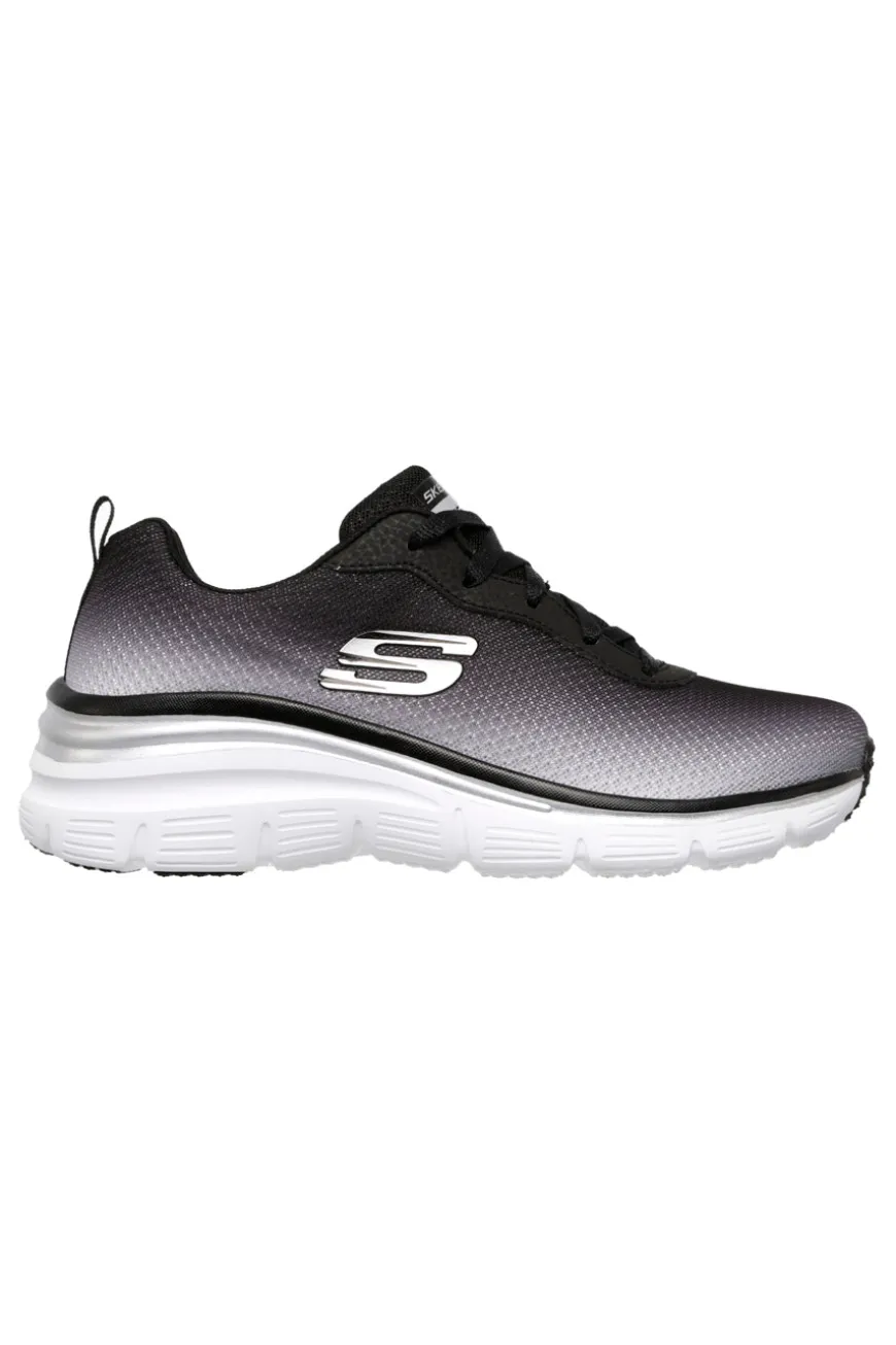 Scarpe nere con suola ammortizzata Skechers Fashion Fit Build Up