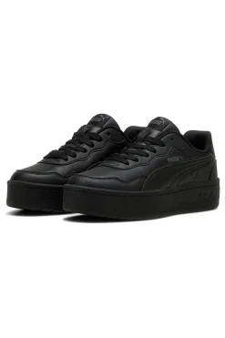 Scarpe nere con suola platform Puma Court Lally Skye