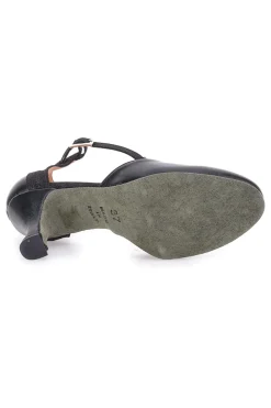 Scarpe nere con tacco e cinturino a T The First Dance 6335