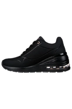 Scarpe nere con zeppa e suola Air Skechers Million Air Elevated Air