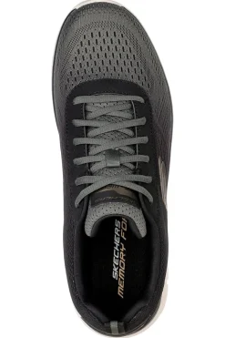 Scarpe nere e verde oliva stile training Skechers Track Ripkent