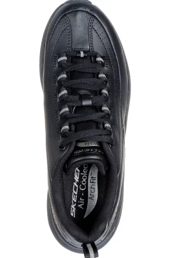 Scarpe nere in pelle con supporto plantare Skechers ARCH FIT 2.0 STAR BOUND