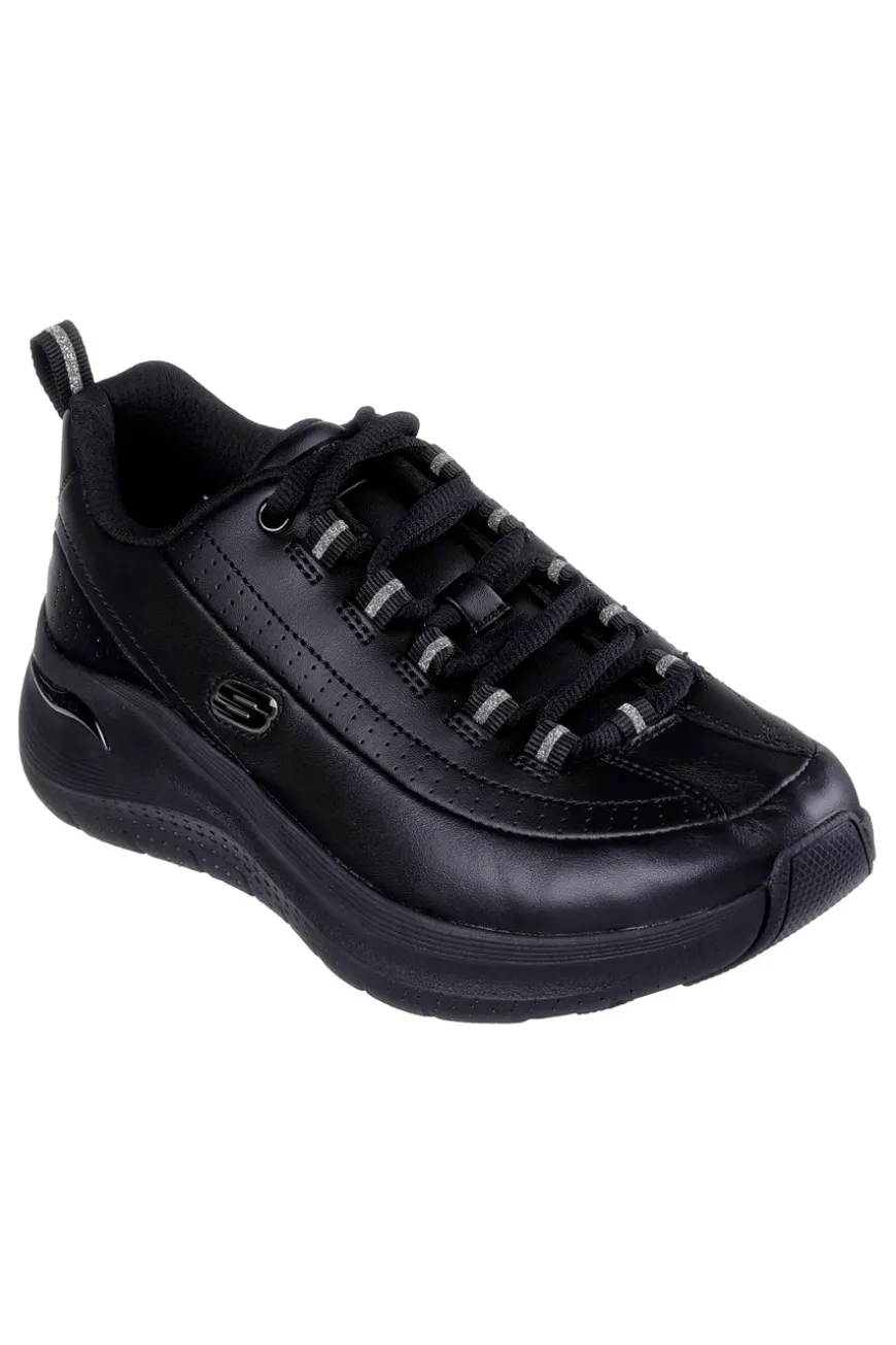Scarpe nere in pelle con supporto plantare Skechers ARCH FIT 2.0 STAR BOUND