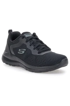 Scarpe nere leggere in mesh con Memory Foam Skechers Bountiful Quick Path