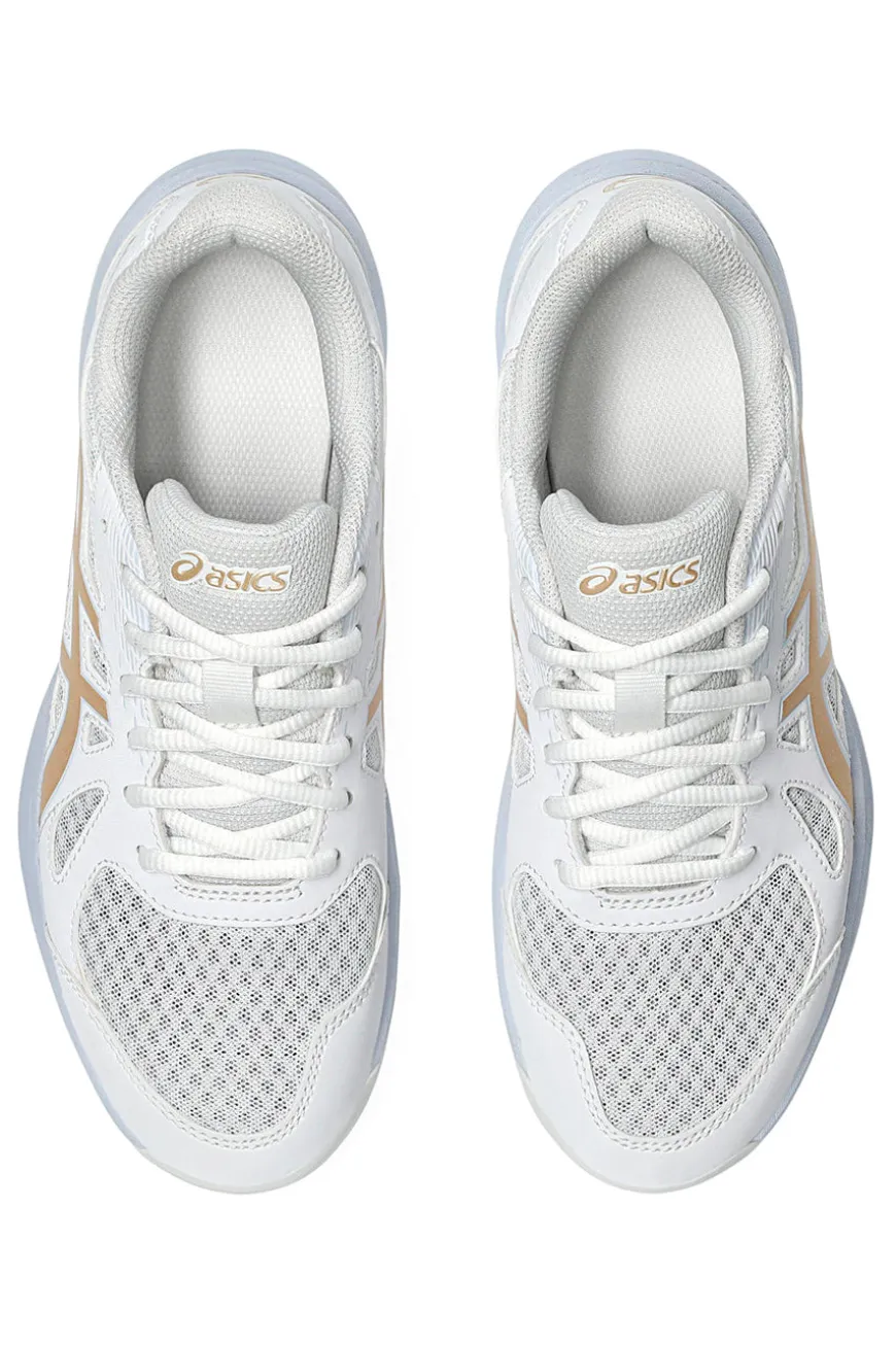 Scarpe pallavolo indoor bianche traspiranti e ammortizzate Asics UPCOURT 6
