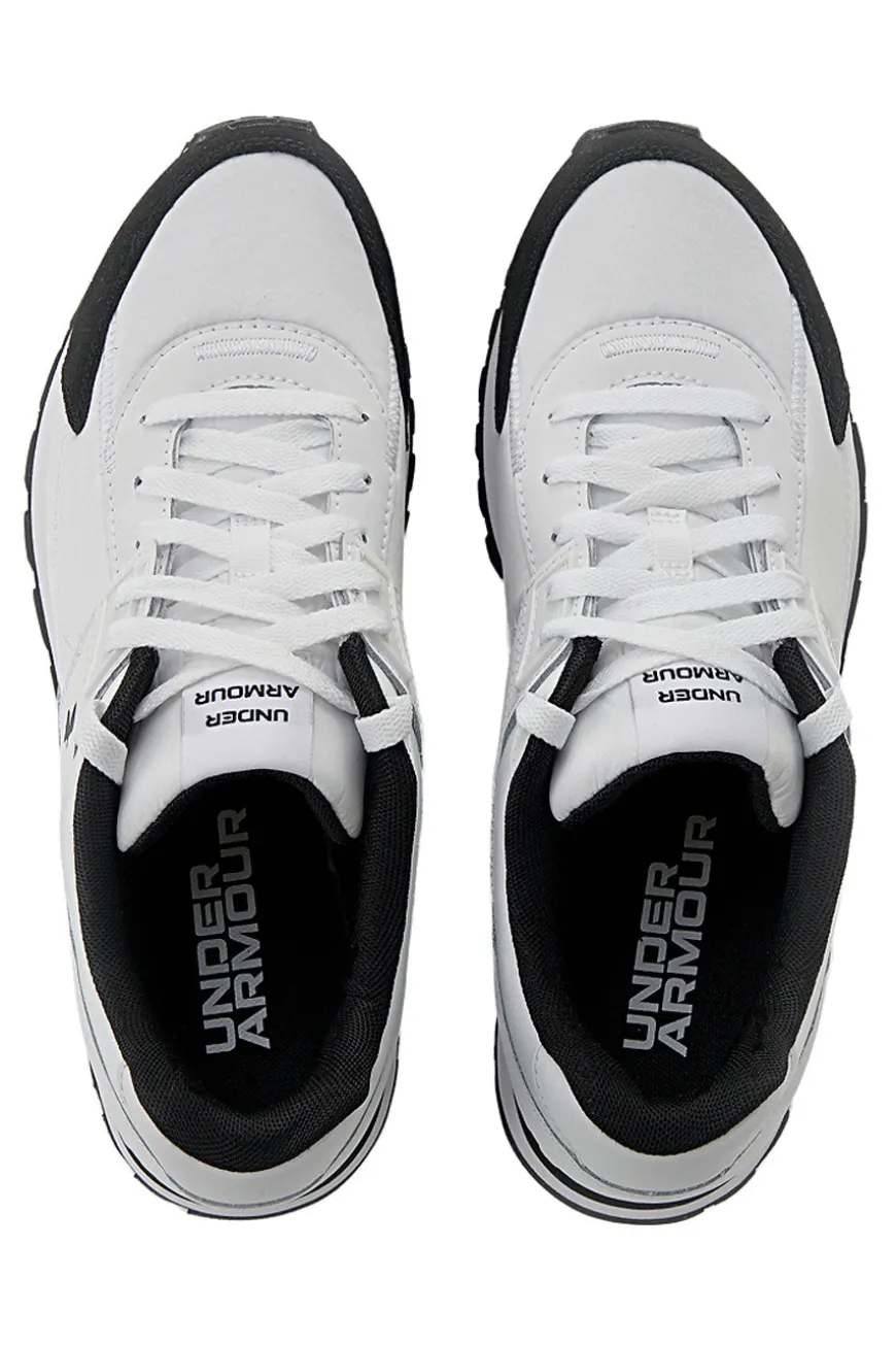 Scarpe running bianche tomaia con inserti in pelle Under Armour Essential Runner