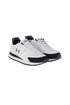 Scarpe running bianche tomaia con inserti in pelle Under Armour Essential Runner
