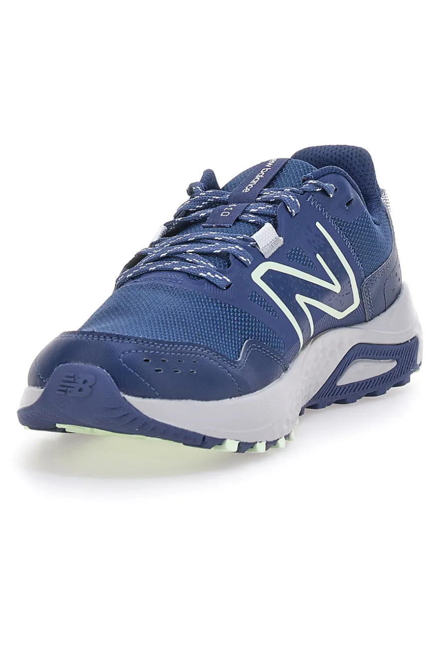 Scarpe running blu in mesh con suola trail New Balance MT410CN8