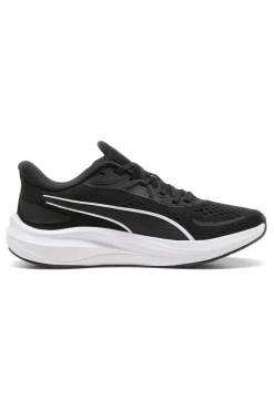 Scarpe running nere in mesh con dettagli rosa Puma Skyrocket Lite 2