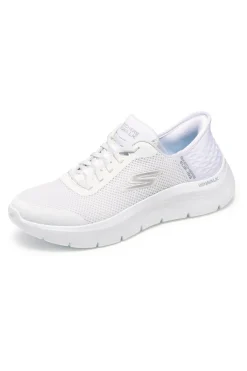 Scarpe slip ins bianco in mesh Skechers Go walk flex grand entry