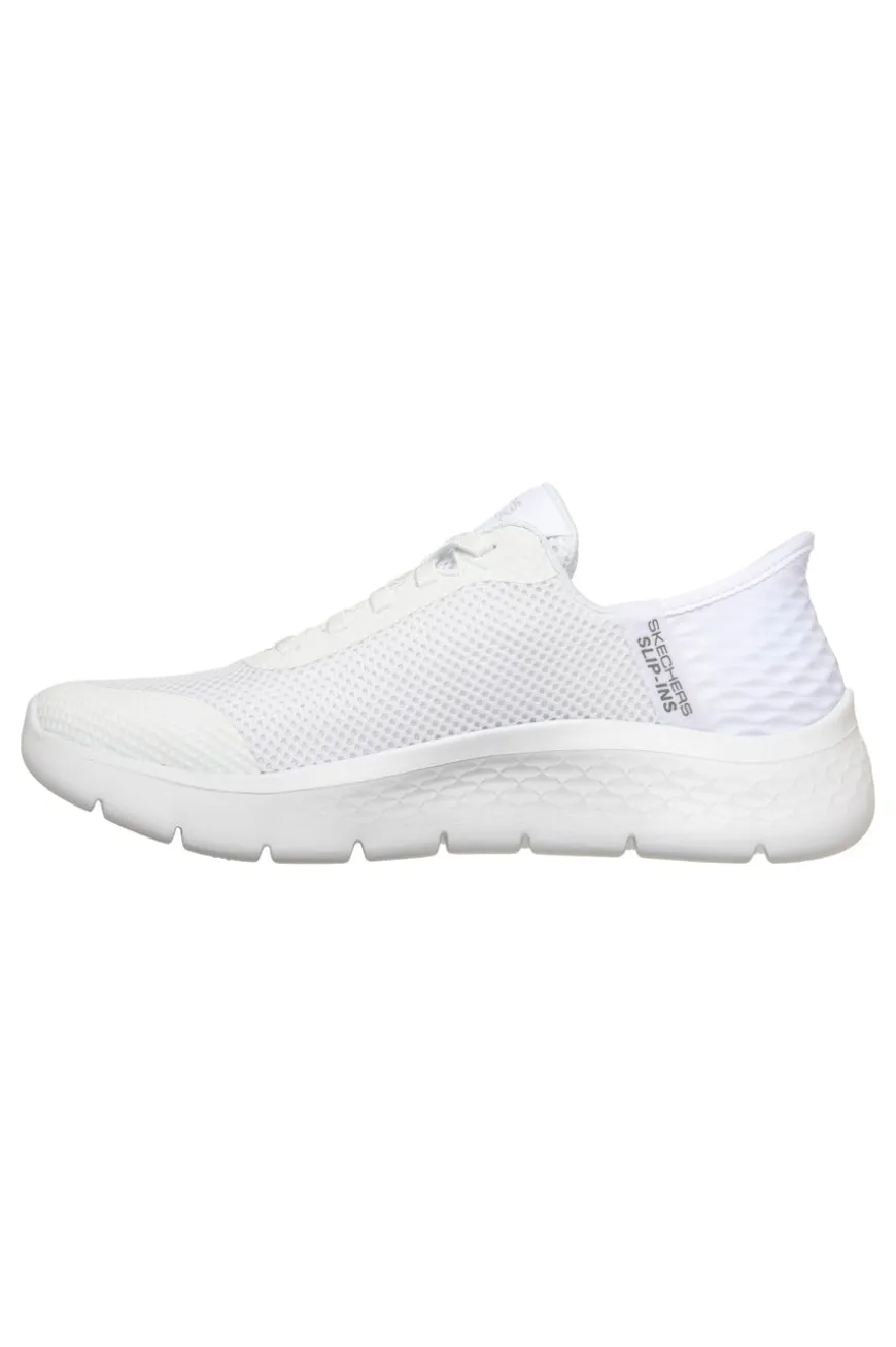 Scarpe slip ins bianco in mesh Skechers Go walk flex grand entry