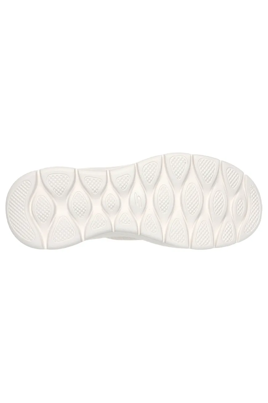Scarpe slip ins off white in mesh Skechers Go walk flex grand entry