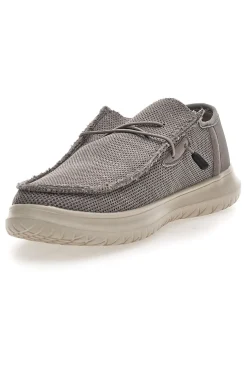 Scarpe slip on grigio in tessuto Route 66 RO51803