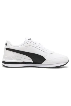 Scarpe sportive bianche in pelle con dettagli neri Puma ST Runner v4 L