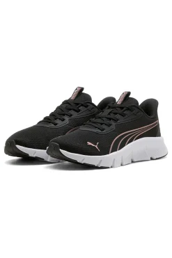 Scarpe sportive da donna nere e rosa con suola leggera Puma FlexFocus Lite Modern