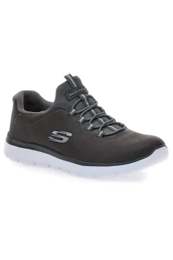 Scarpe sportive grigie slip-on leggere Skechers Summits Itz Bazik