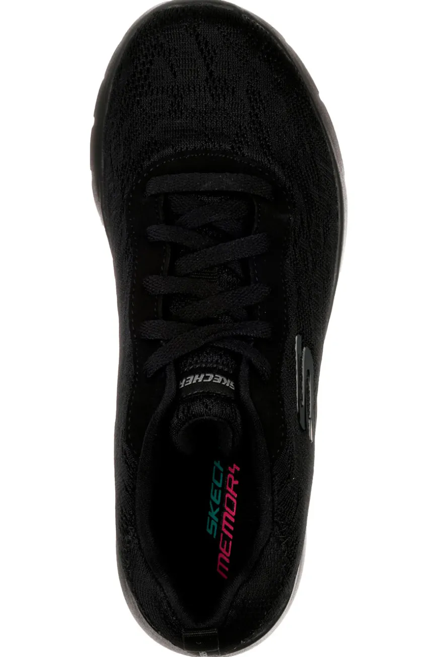 Scarpe sportive nere con mesh floreale e Memory Foam Skechers Dynamight 2.0 Homespun
